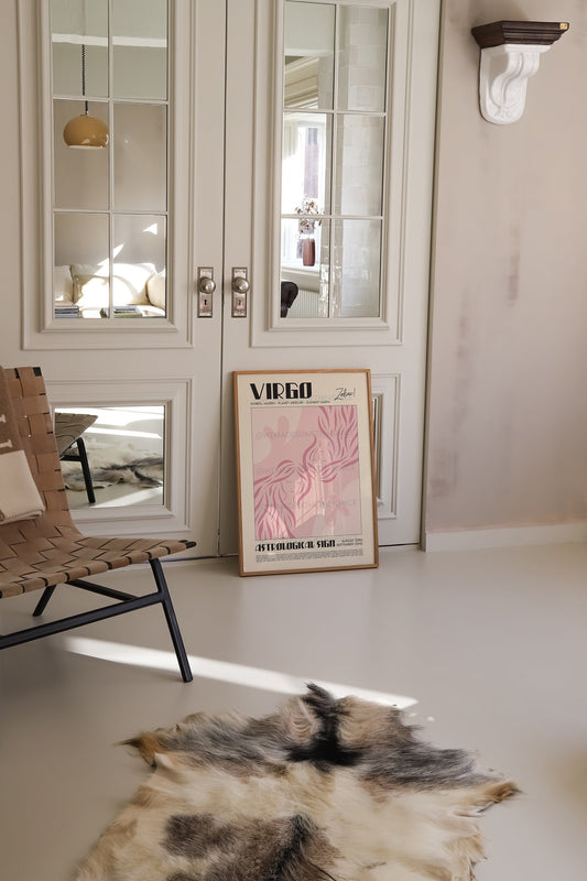 Virgo Poster, Horoscope Print, Horoscope Art, Astrological Wall Art, Illustration, Exhibition Poster, Zodiac Poster