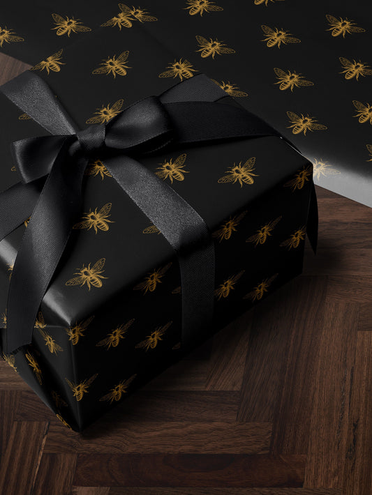 Bumble Bee Wrapping Paper Print Gift Wrapping Paper Bachelorette Gift Bag Wrapping Paper Roll Anniversary Gift for Women Gift Wrap Wedding