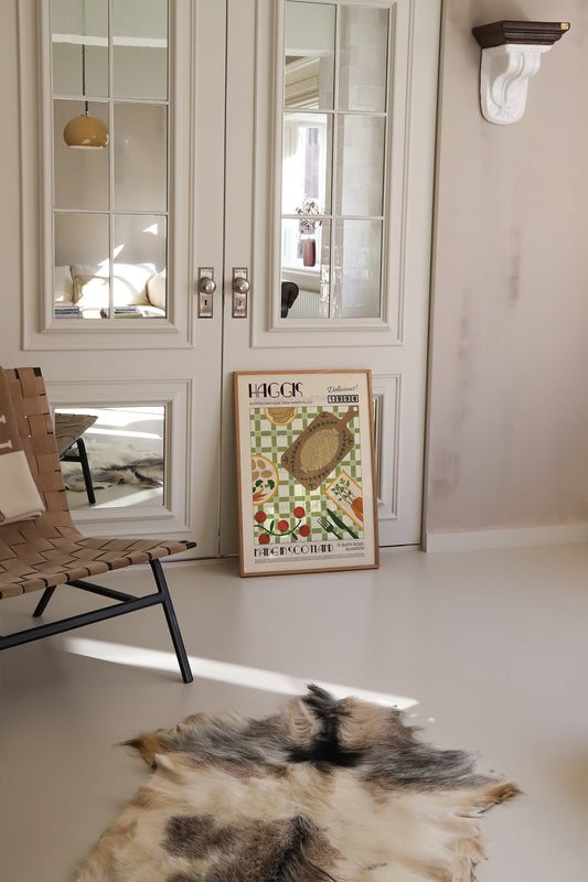 Haggis Poster, Retro Food Print, Modern Kitchen Decor, Retro Poster, Pop Art, Kitchen Art, Exhibition Poster, Housewarming, Scotland