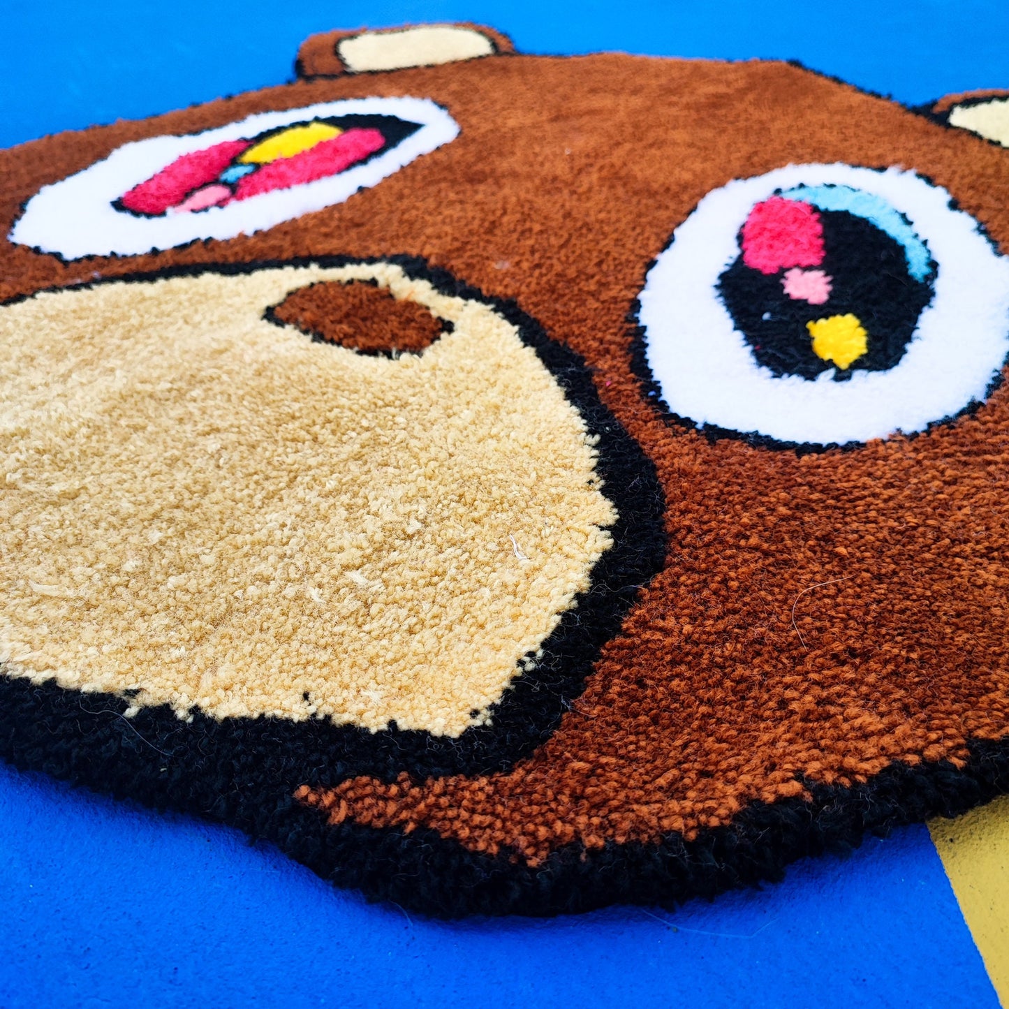 Kanye West Rug, Tufted Rug,Bear Rug,Animal Rug,Funny Rug,Nonslip Rug,Modern Rug,Popular Rug,Hiphop, Rapper, Gift, Music Rug, Area Rug
