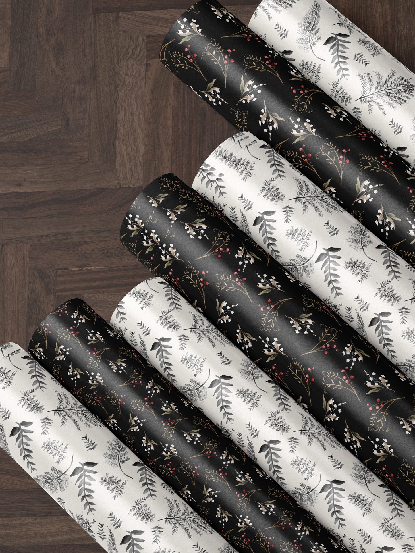 Branch Wrapping Paper Roll Anniversary Gift for Her Classic Wrapping Paper Elegant Gift Wrap Vintage Wrapping Paper Wedding Gift Wrap Paper