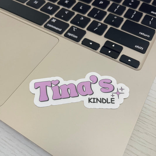 CUSTOM Kindle Name Stickers, personalized bookish sticker, name sticker, booktok, personalized name stickers, bookstagram, spicy romance