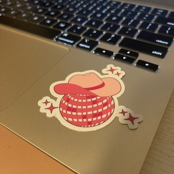 Cowboy romance stickers, cowboy romance era, book stickers, kindle, laptop, romance reader, retro disco ball, water bottle