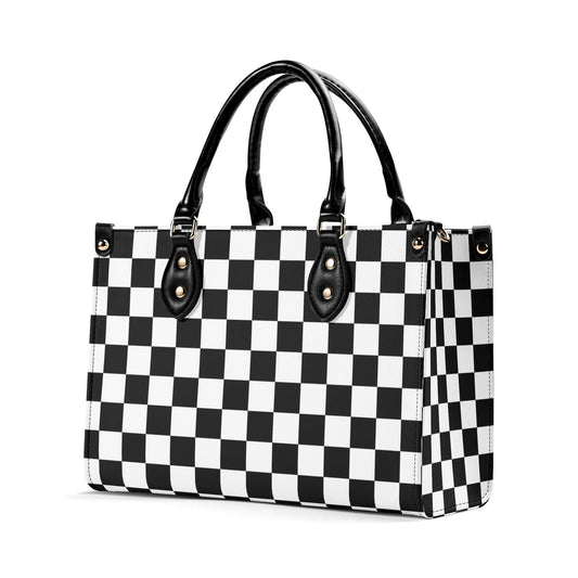 Checkered Purse. Trendy Handbag, Waterproof PU Leather Handbag, Top Handle Vegan Leather, High-quality Crossbody Bag, Shoulder bag