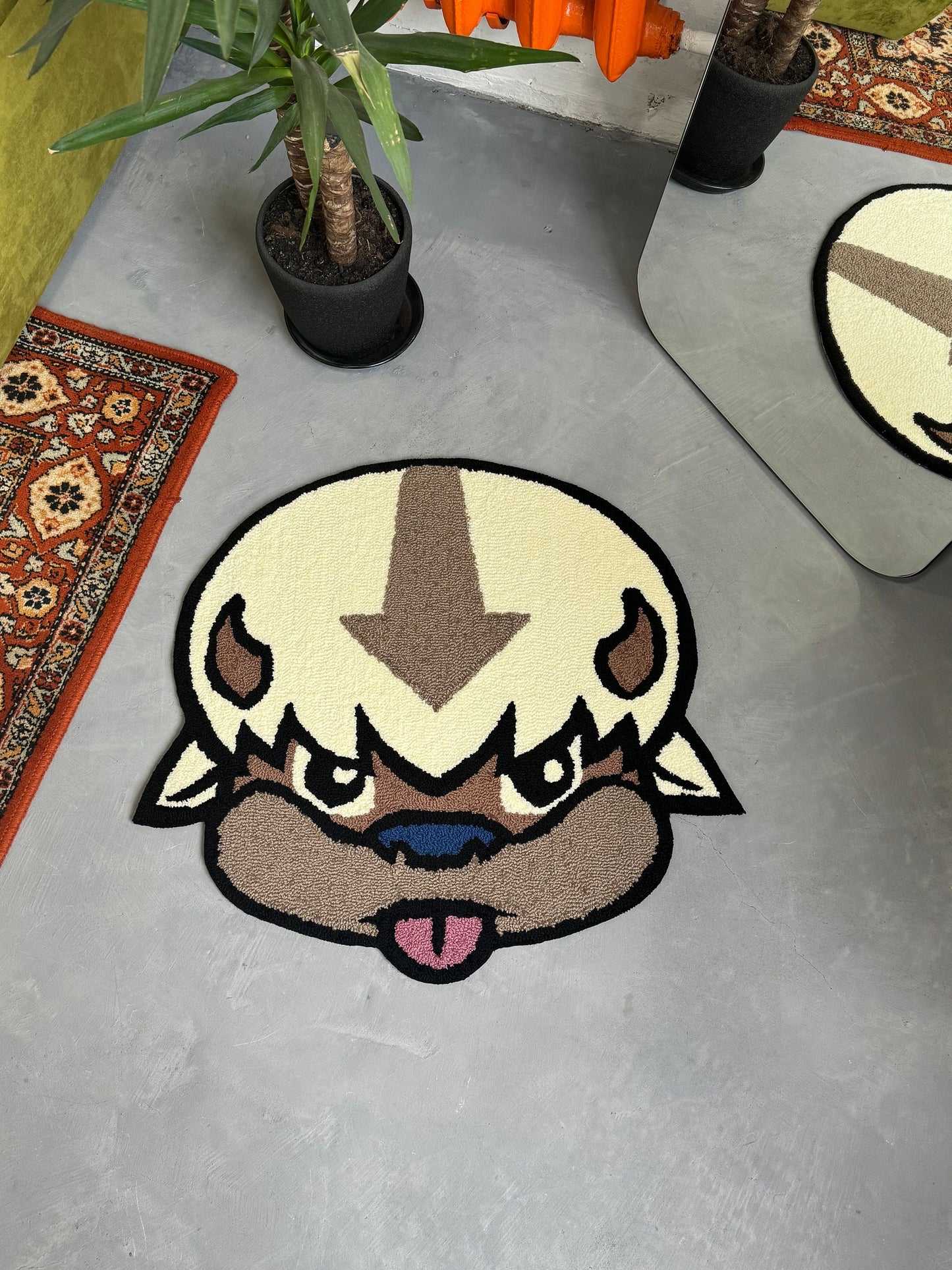 Tufted Character Anime, Non-slip rug, Living room floor mat, Teenage Room Bedroom Decor, Cartoon Lover Gift, Fluffy Rug, Handmade Rug