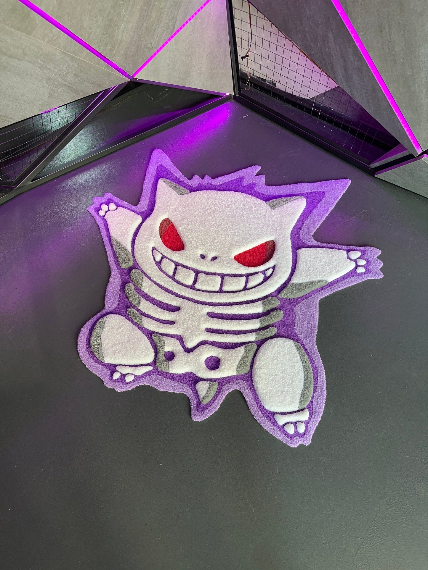 Skeleton tufted rug,3d skull rug, handmade tufted custom rug, living room decor rug, bedroom carpet, area carpet