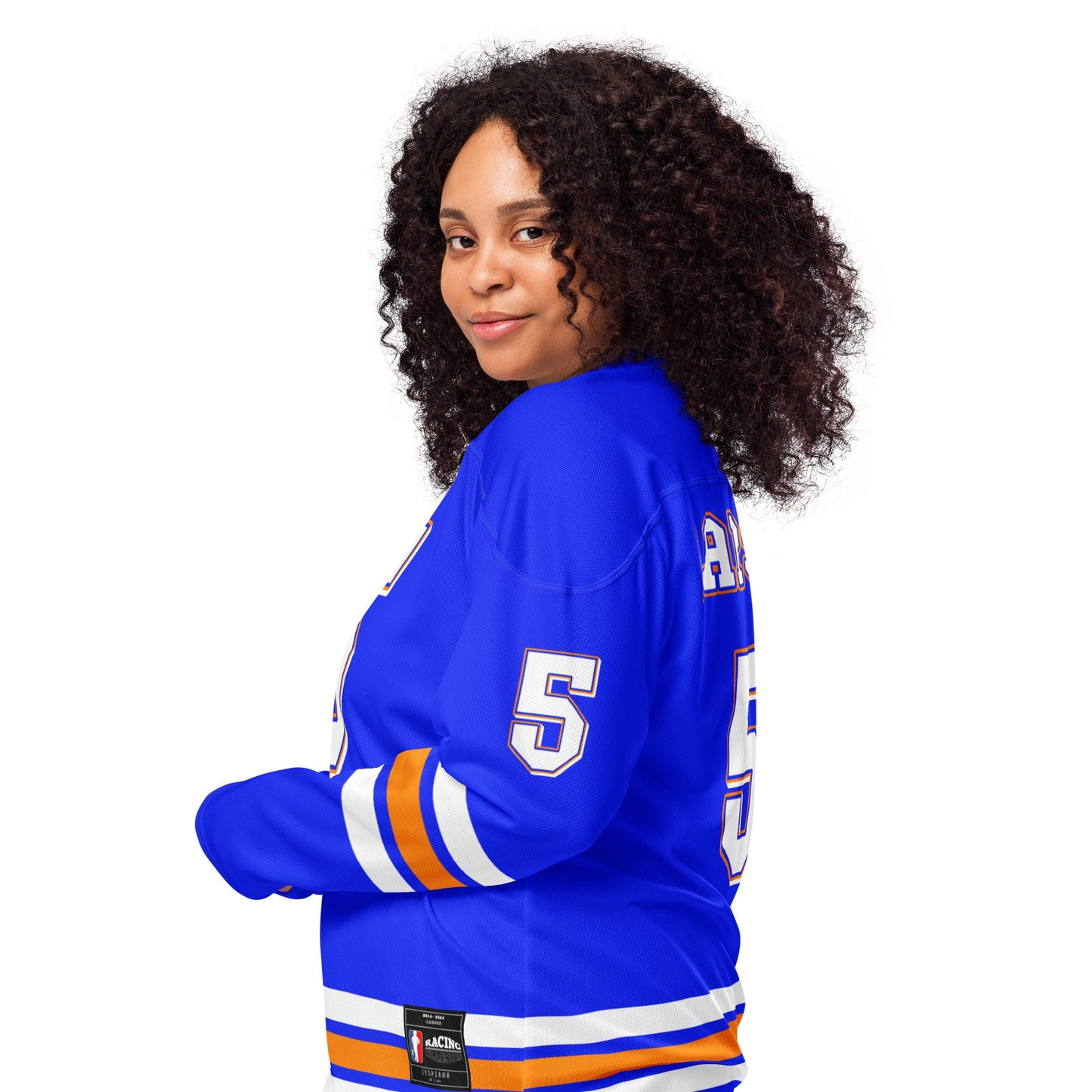 Unisex Oversized Hockey Jersey – NASCAR Racing Sweatshirt for Fans