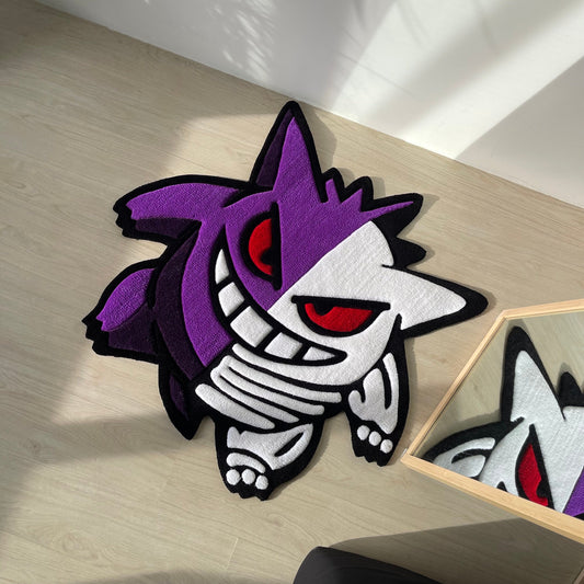 3D Cartoon Rug: Acrylic Tufted Skeleton Decor