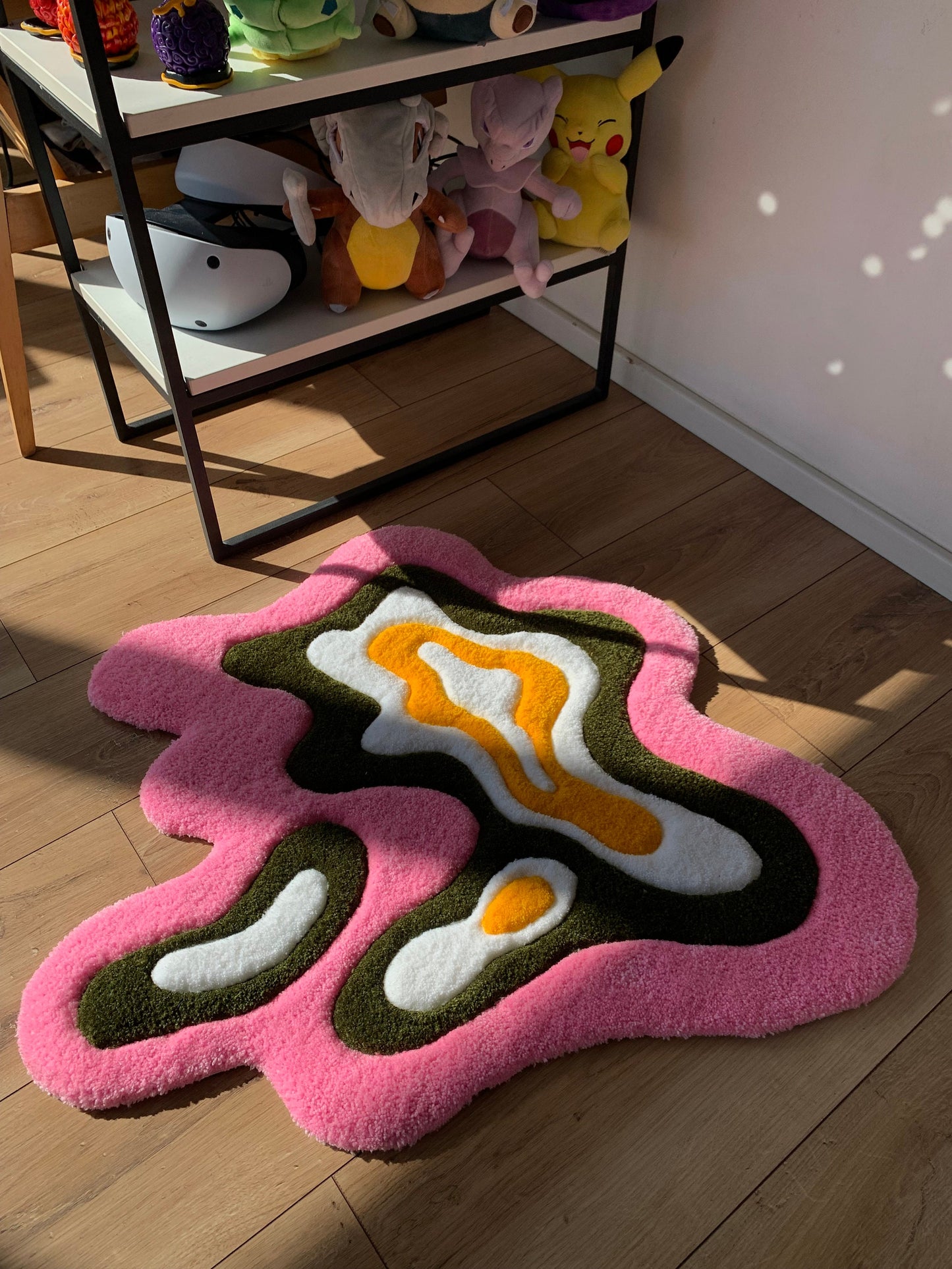 Tufted abstract rug tufting carpet handmade custom