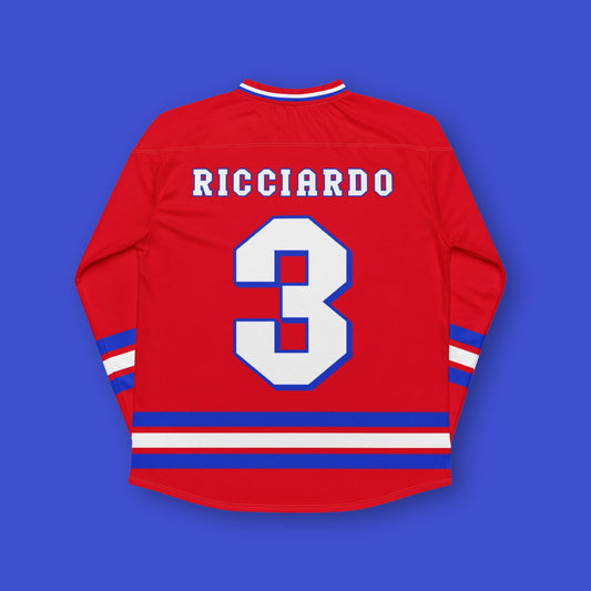 #3 Racing Fan Oversized Unisex Hockey Jersey: Formula Racing Fan Apparel