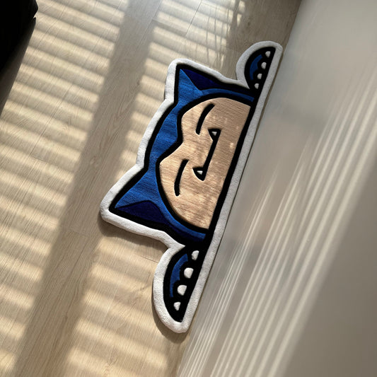 Handmade Cartoon Character Rug: Acrylic Tufted Decor (120cm)