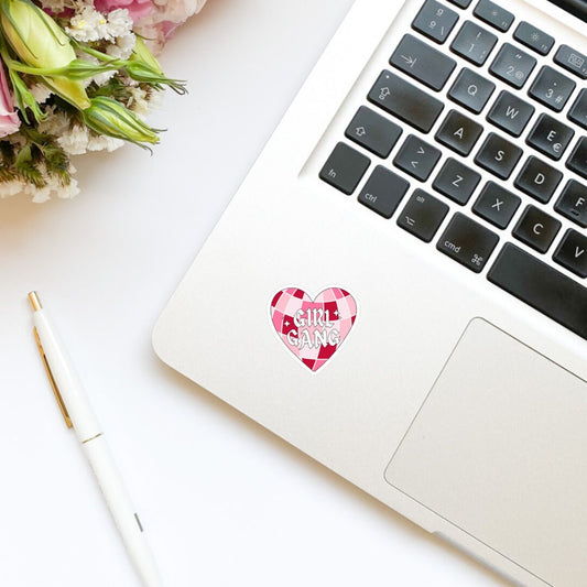 Girl Gang Disco Ball Heart Sticker | bookish stickers | kindle | laptop | spicy romance | book stickers | decal |water bottle | Red Disco