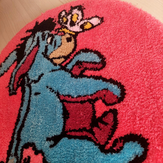 Winnie the Pooh Rug,Tufted Rug,Round Rug,Gift for Kids,Handame Rug,Kids Room Rug,Kids Room Decor,Cute Rug,Area Rug,Baby Room Rug,Custom Rug