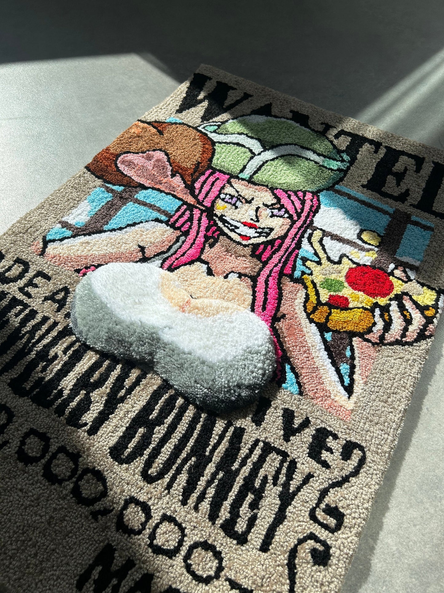 Anime Wanted list with pirate girl handmade custom 3D