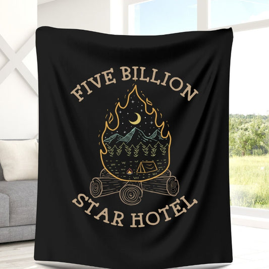 Camping blanket, campfire blanket, camping throw blanket, campfire throw blanket, camping blanket gift, campfire blanket gift