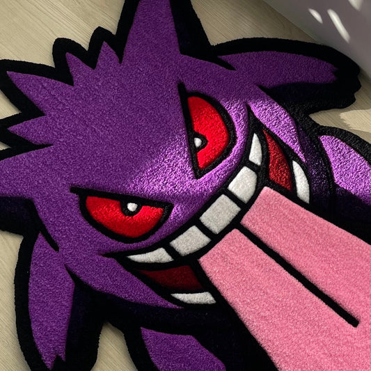 Handmade Purple Tufted Cartoon Rug: Gift for Fans (36”)