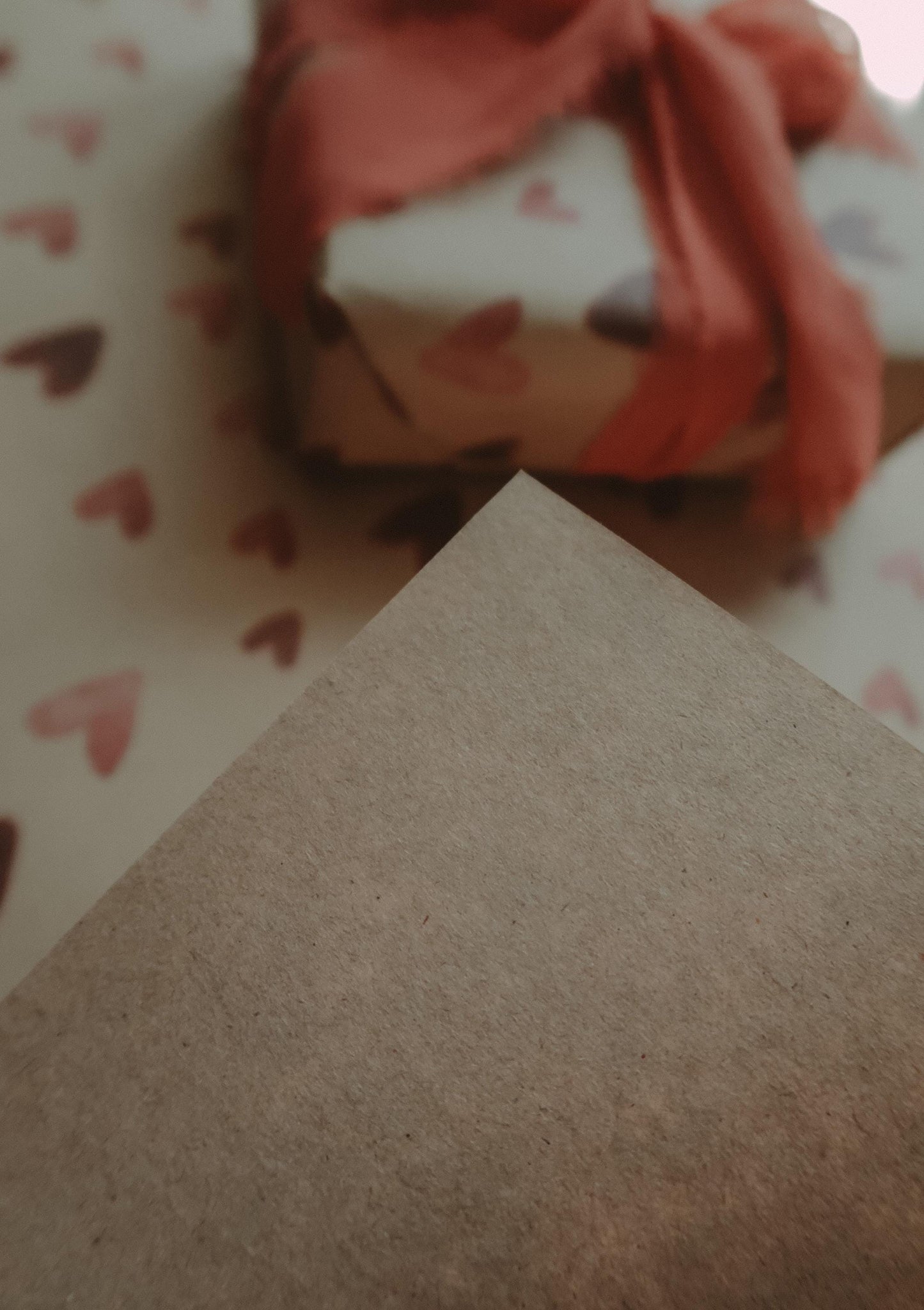 Red hearts kraft wrapping paper, Gift Wrap, gift wrapping paper, Gift Warp, Wrapping paper, gift paper, love, hearts wrap paper, recycled