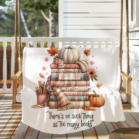 Book lovers fall blanket autumn blanket for book lovers fall throw blanket for bookworms blanket for reading cozy reading blanket for fall