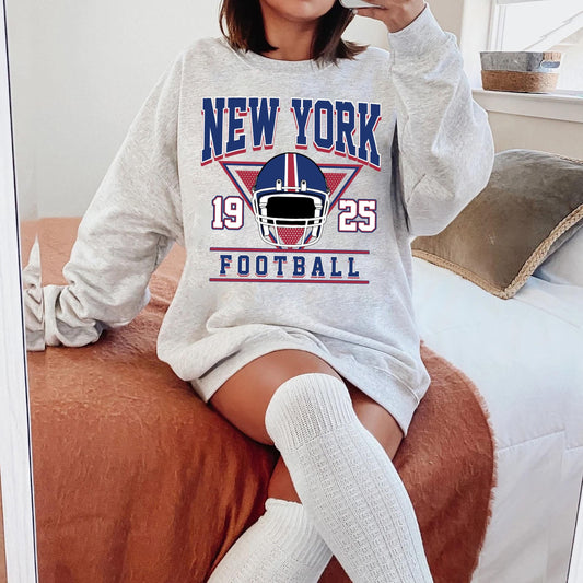 New York Football Sweatshirt, Trendy New York Football Shirts, New York Football Sweater, New York Game Day, New York Football Crewneck.
