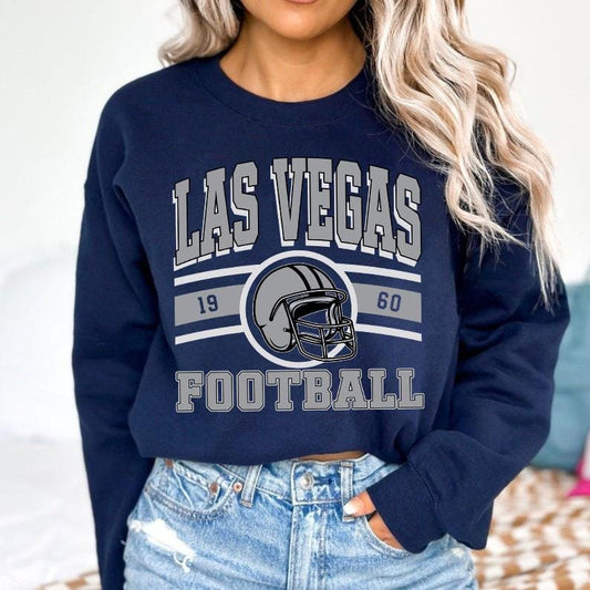 Vintage Las Vegas Football Sweatshirt, Las Vegas Game Day Shirt, Las Vegas Shirt, Game Day Shirt, Trendy Las Vegas Football Fan Gift.