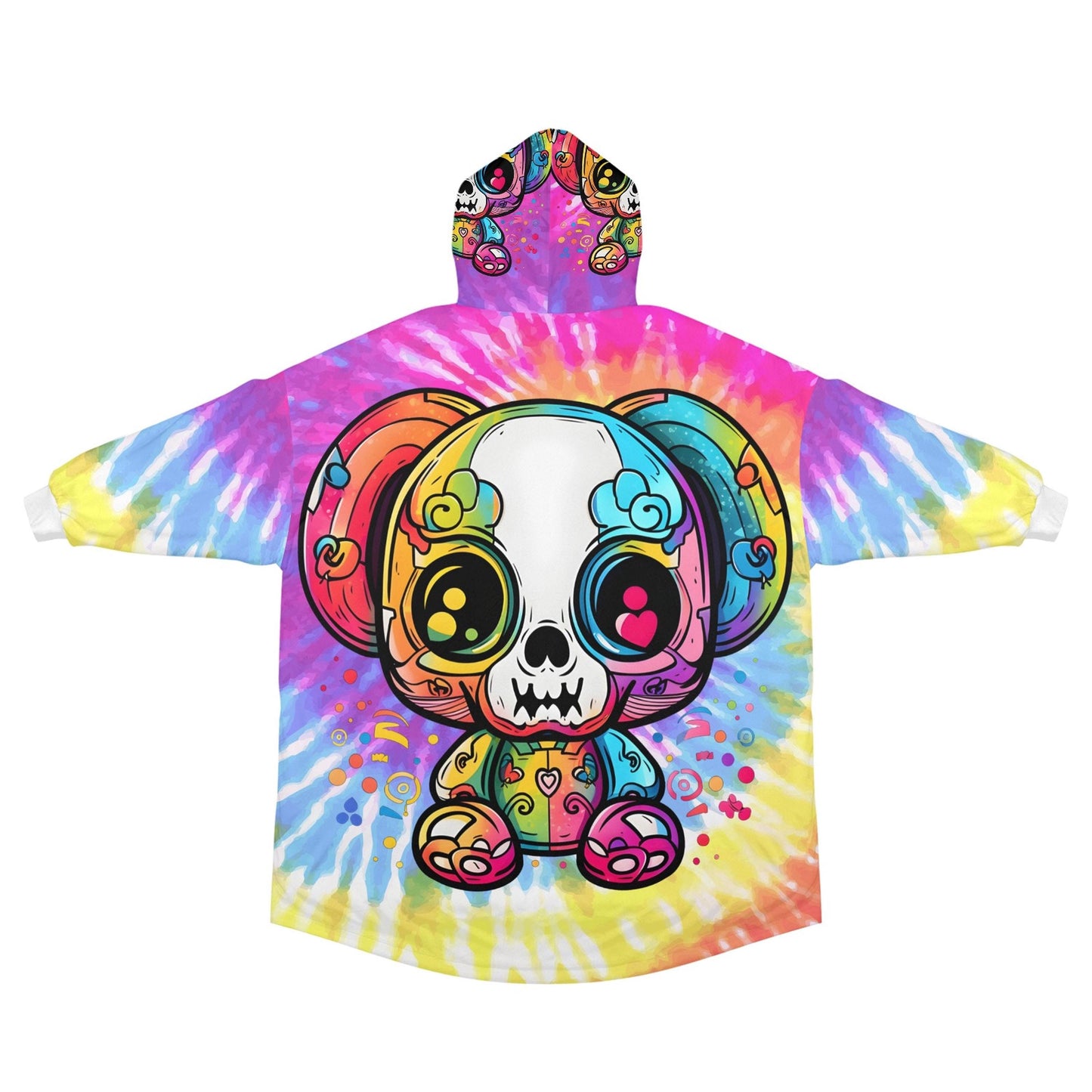 Personalized Blanket Hoodie Teddy Bear Fleece Loungewear