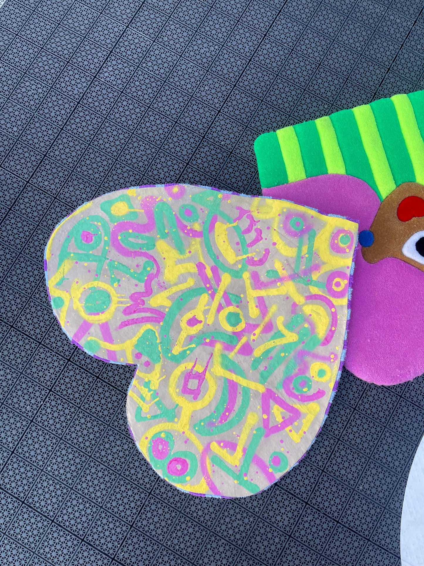 Tufted Heart Rug / 3d Custom Rug / 100% Handmade Gift , Valentine Day