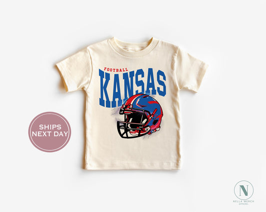 Retro Kansas Football Shirt, Vintage Kansas Football Shirt, Lawrence Kansas Shirt, College Football Shirt