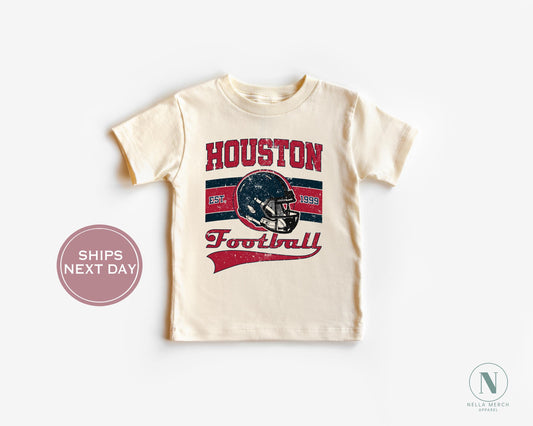 Houston Football Shirt, Retro Houston Football Shirt, Vintage Houston Women Shirt, Houston Texas Toddler Shirt