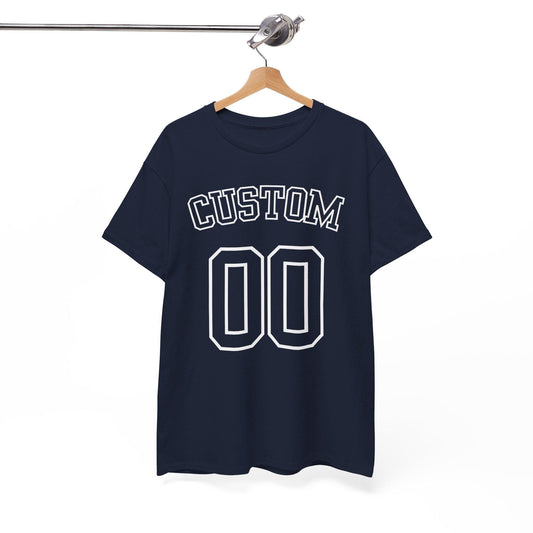 Custom Number and Text Jersey Style Unisex Tshirt