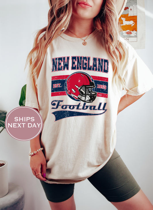 Retro New England Football Shirt, Vintage New England Football Shirt, New England Football, Trendy New England Football Shirt, Game Shirt