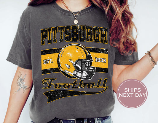 Retro Pittsburgh Football Shirt, Vintage Pittsburgh Football Shirt, Pittsburgh Football Shirt, Trendy Pittsburgh Football Shirt, Game Shirt