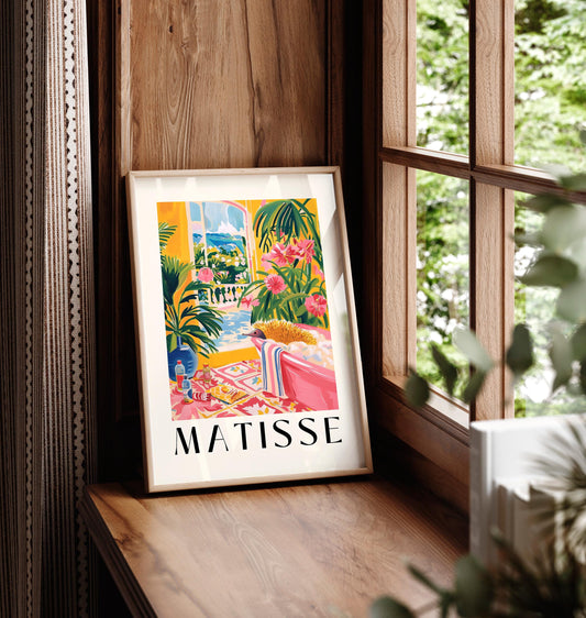 Echidna art print, Australian animal poster, Bathroom decor, Exotic tropical wall art inspired by Matisse