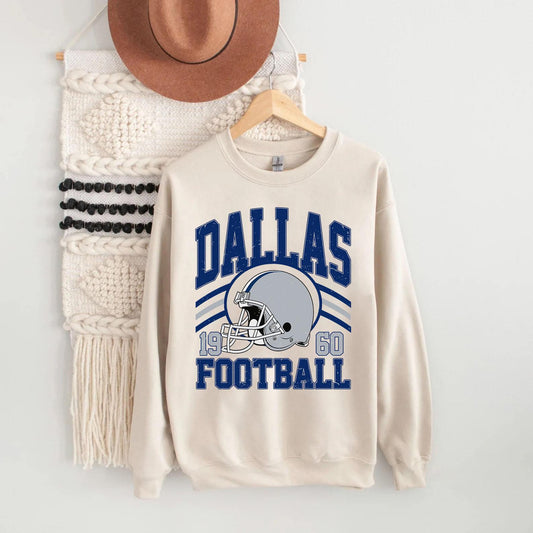 Retro Dallas Football Sweatshirt, Trendy Dallas Football Fan Gift, Dallas Game Day Shirt, Dallas Shirt, Game Day Shirt.