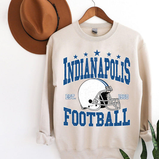 Indianapolis Football Sweatshirt,Indianapolis Shirt,Sunday Football Shirt,Trendy Indianapolis Football Fan Shirt,Indianapolis Game Day Shirt