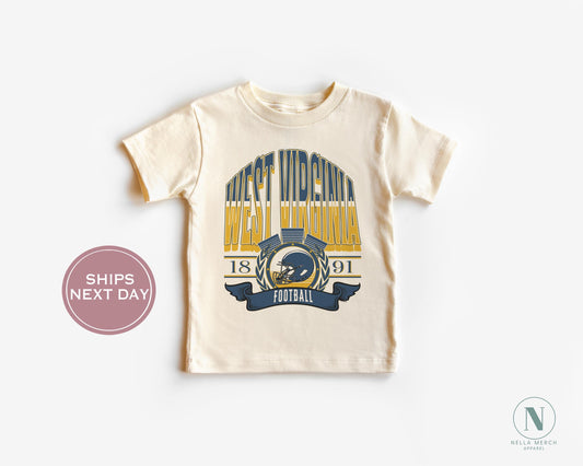 Retro West Virginia Football Shirt, Vintage West Virginia Football Tee, Morgantown West Virginia T-Shirt, College Football Shirt
