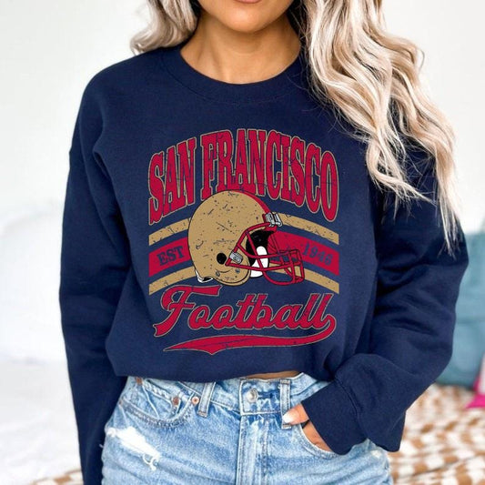 Vintage San Francisco shirt,San Francisco Football Shirt,Sunday Shirt, San Francisco Football Fan shirt, Game Day apparel Football Fan Sport