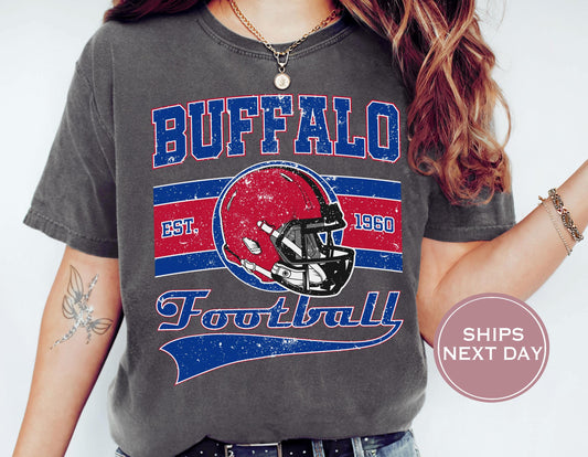 Retro Buffalo Football Shirt, Vintage Buffalo Football Shirt, Buffalo Football Shirt, Trendy Buffalo Football Shirt, Game Shirt
