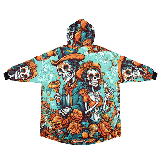 Blanket Hoodie personalized blankets hoodie that is a blanket Comics Calavera Día De Los Muertos Art Chicano Mexico