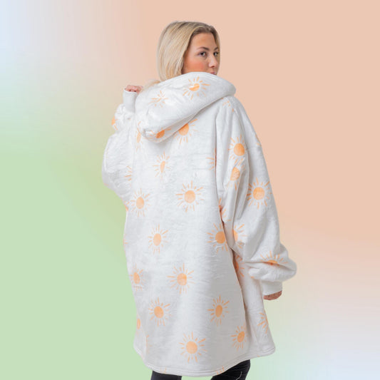Sun Hoodie Blanket Oversized Thick Sherpa Hoodie Snugclub One Size