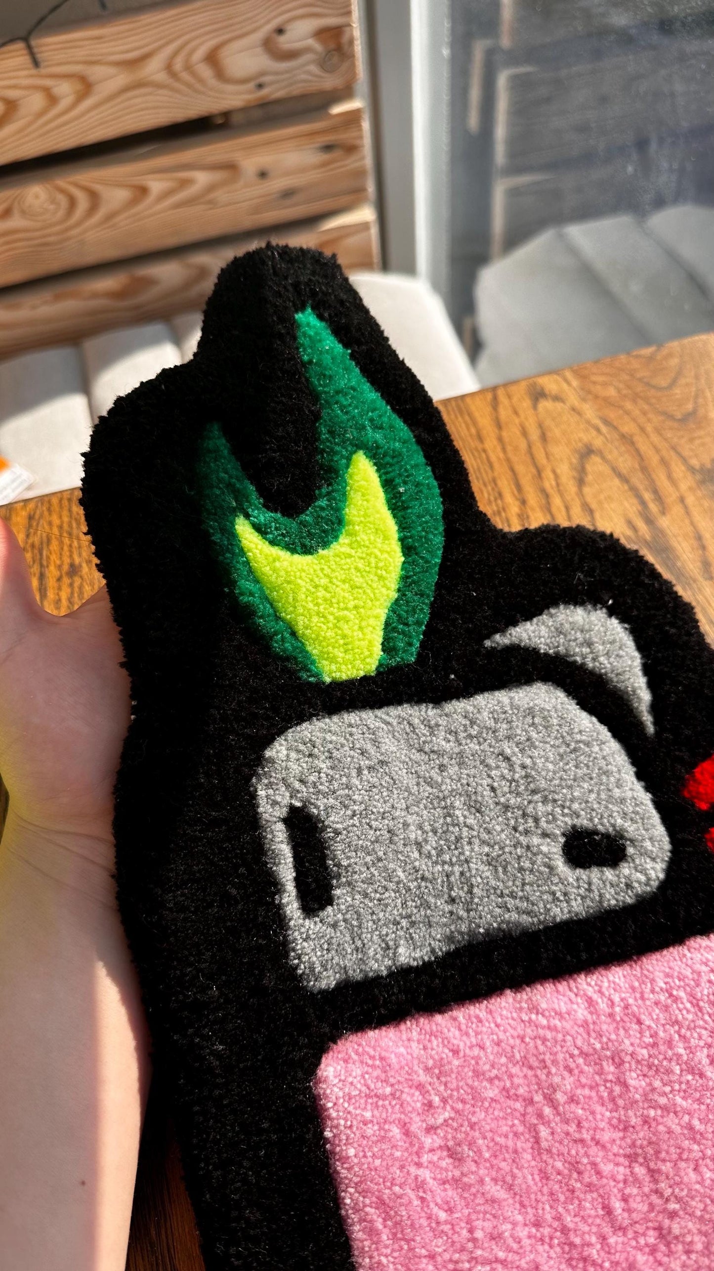 Tufted Lighter Rug / 3d custom rug / Funky Wall Decor , 100% Handmade rug