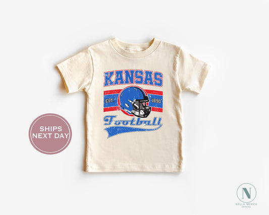Retro Kansas Football Shirt, Vintage Kansas Football Shirt, Lawrence Kansas Shirt, College Football Shirt