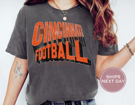 Retro Cincinnati Football Shirt, Vintage Cincinnati Football Shirt, Cincinnati Football Shirt, Trendy Cincinnati Football Shirt, Game Shirt