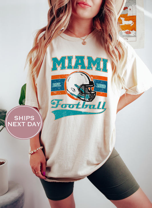 Retro Miami Football Shirt, Vintage Miami Football Shirt, Miami Football Shirt, Trendy Miami Football Shirt, Game Shirt