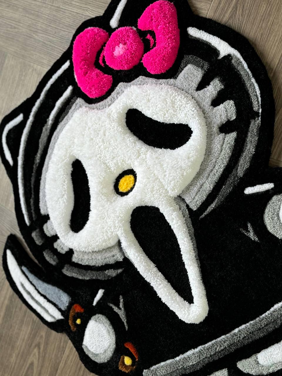 3D Puffy custom rug Kitty rugs Tufted rug Fully rugs scream rugs halloween rug hand tufted rug Custom rug your design rugs for bedroom