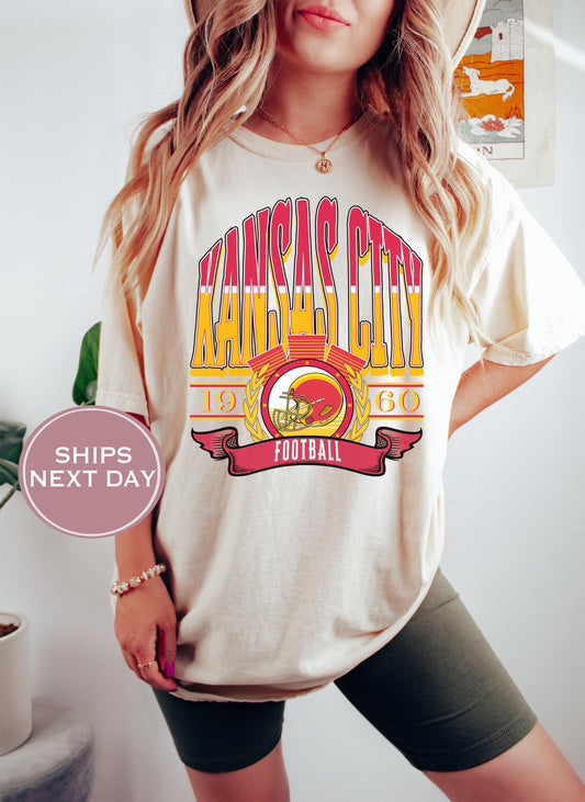 Retro Kansas City Football Shirt, Vintage Kansas City Football Shirt, Kansas City Football, Trendy Kansas City Football Shirt,Game Shirt
