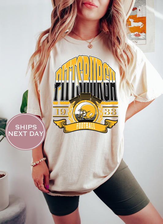 Retro Pittsburgh Football Shirt, Vintage Pittsburgh Football Shirt, Pittsburgh Football Shirt, Trendy Pittsburgh Football Shirt, Game Shirt