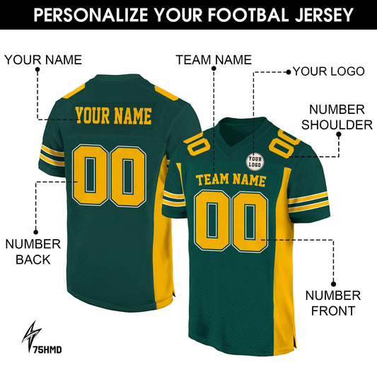 Custom Football Jersey for Adult Kid, Customized Team Name Number Football Team Jersey Shirt, Personalized College Football Team Fans Jersey