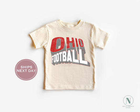 Retro Ohio Football Shirt, Vintage Ohio Football Tee, Columbus Ohio T-Shirt, College Football Shirt