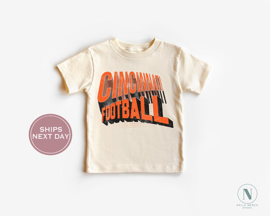 Cincinnati Football Shirt, Retro Cincinnati Football Shirt, Vintage Cincinnati Women Shirt, Cincinnati Toddler Shirt
