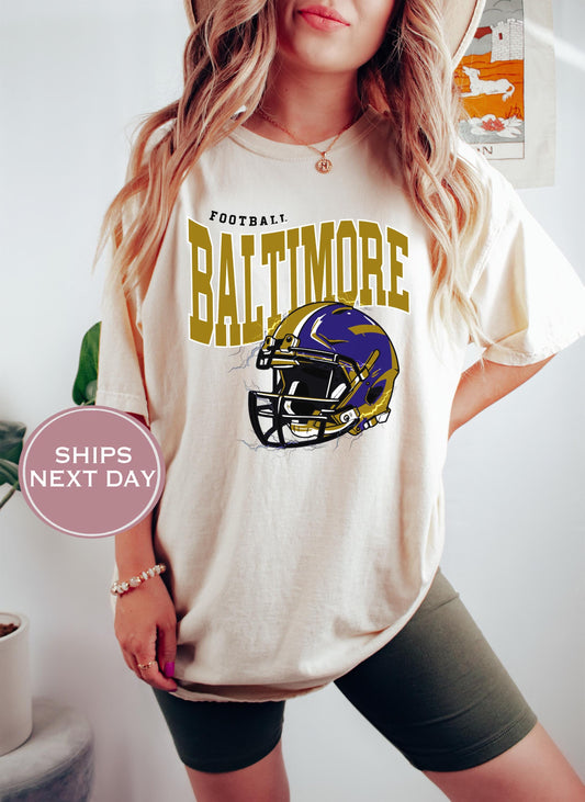 Retro Baltimore Football Shirt, Vintage Baltimore Football Shirt, Baltimore Football Shirt, Trendy Baltimore Football Shirt, Game Shirt